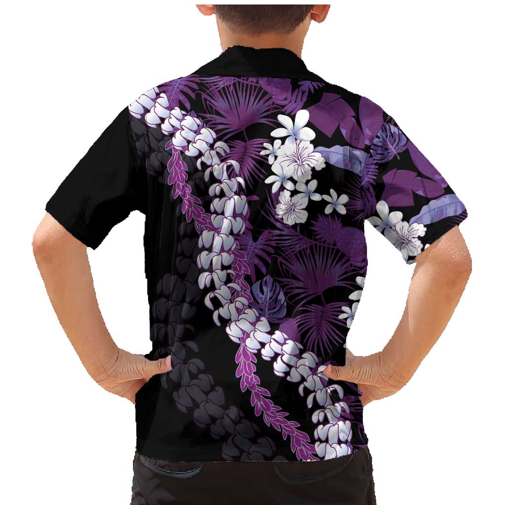 Poni Aloha Hawaii Lei Family Matching Mermaid Dress and Hawaiian Shirt Tropical Flowers Elegant Vibe - Polynesian Pride