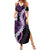 Poni Aloha Hawaii Lei Family Matching Summer Maxi Dress and Hawaiian Shirt Tropical Flowers Elegant Vibe - Polynesian Pride