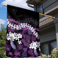 Poni Aloha Hawaii Lei Garden Flag Tropical Flowers Elegant Vibe - Polynesian Pride