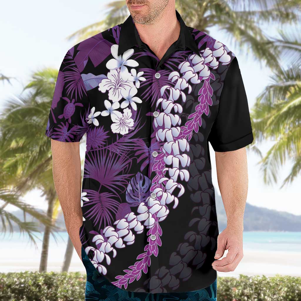 Poni Aloha Hawaii Lei Hawaiian Shirt Tropical Flowers Elegant Vibe - Polynesian Pride