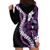 Poni Aloha Hawaii Lei Hoodie Dress Tropical Flowers Elegant Vibe - Polynesian Pride
