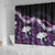 Poni Aloha Hawaii Lei Shower Curtain Tropical Flowers Elegant Vibe - Polynesian Pride