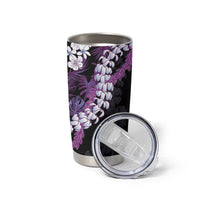Poni Aloha Hawaii Lei Tumbler Cup Tropical Flowers Elegant Vibe - Polynesian Pride