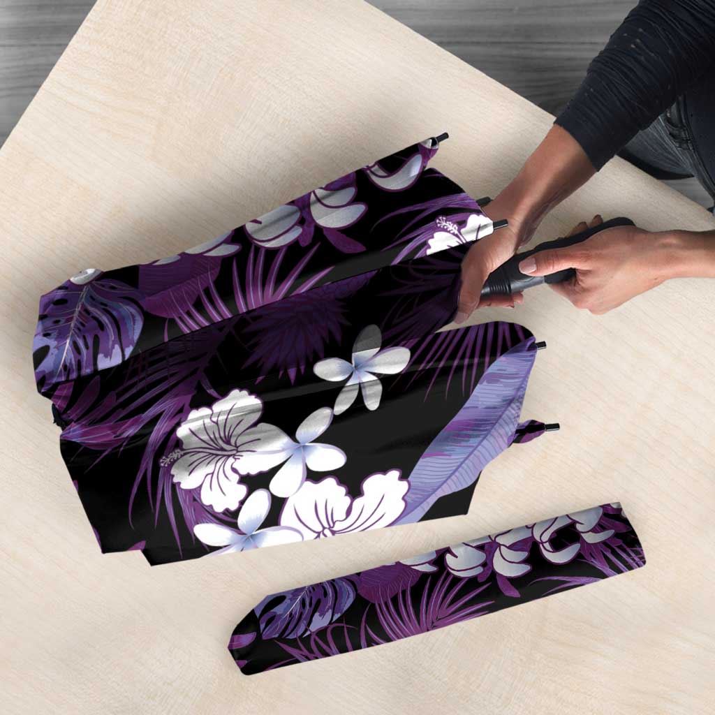 Poni Aloha Hawaii Lei Umbrella Tropical Flowers Elegant Vibe - Polynesian Pride