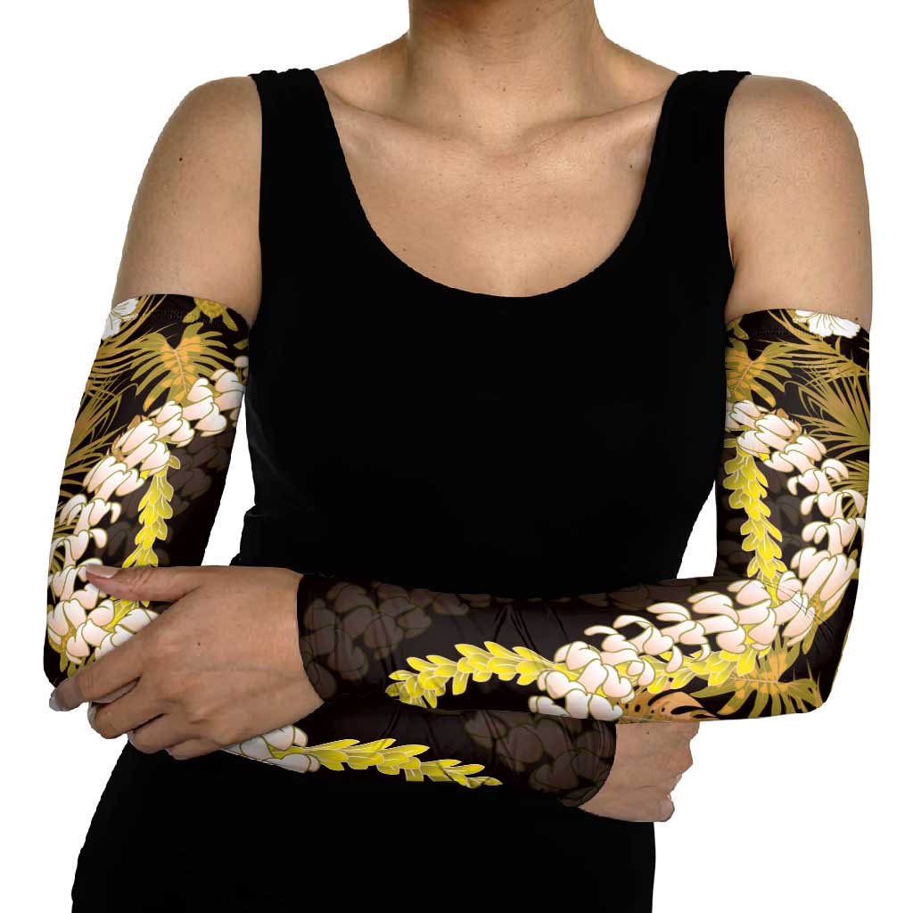 Kula Aloha Hawaii Lei Arm Sleeves Tropical Flowers Elegant Vibe - Polynesian Pride