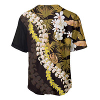 Kula Aloha Hawaii Lei Baseball Jersey Tropical Flowers Elegant Vibe - Polynesian Pride