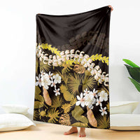 Kula Aloha Hawaii Lei Blanket Tropical Flowers Elegant Vibe - Polynesian Pride