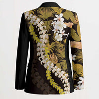 Kula Aloha Hawaii Lei Blazer Tropical Flowers Elegant Vibe - Polynesian Pride