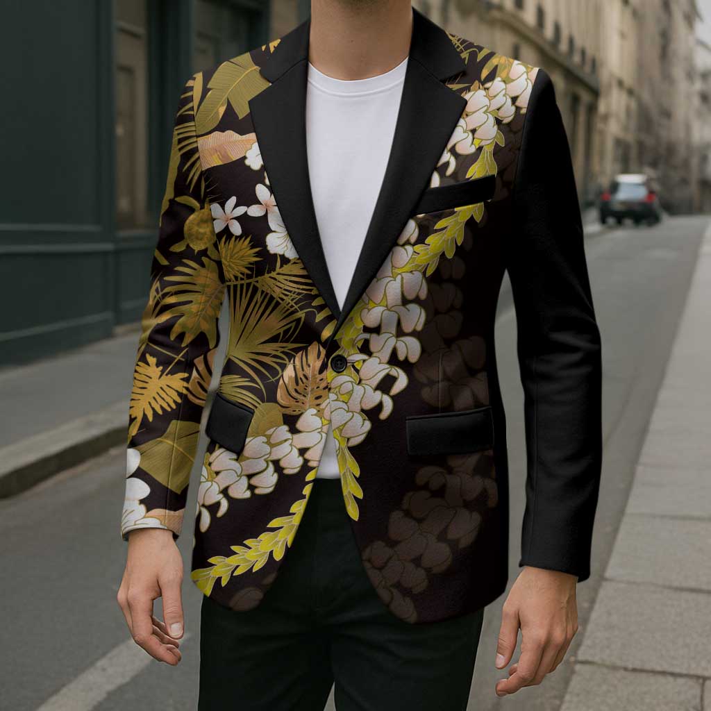 Kula Aloha Hawaii Lei Blazer Tropical Flowers Elegant Vibe - Polynesian Pride