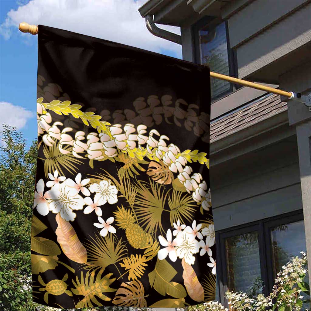 Kula Aloha Hawaii Lei Garden Flag Tropical Flowers Elegant Vibe - Polynesian Pride