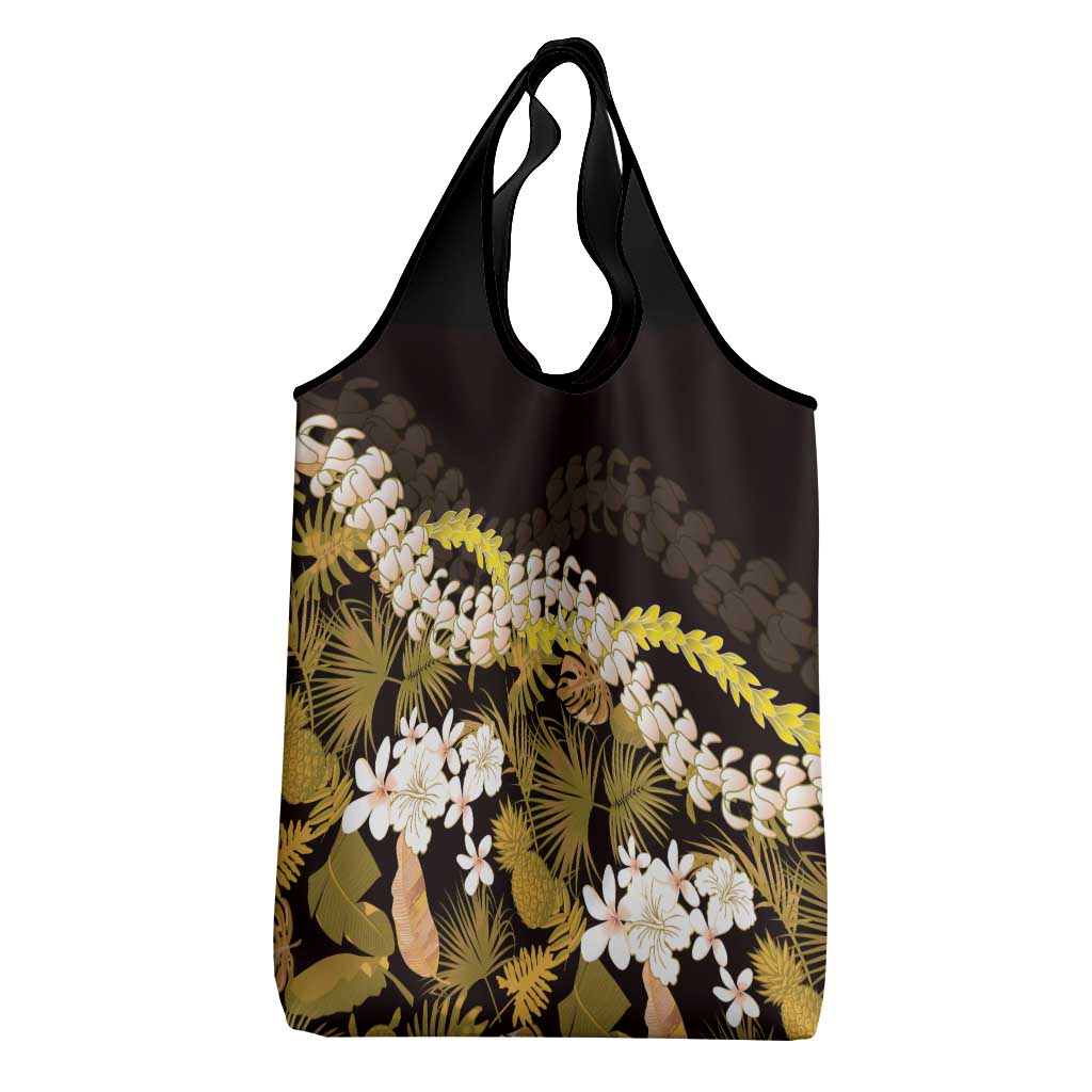 Kula Aloha Hawaii Lei Grocery Bag Tropical Flowers Elegant Vibe - Polynesian Pride