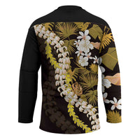 Kula Aloha Hawaii Lei Hockey Jersey Tropical Flowers Elegant Vibe - Polynesian Pride