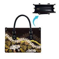 Kula Aloha Hawaii Lei Leather Bag Tropical Flowers Elegant Vibe - Polynesian Pride