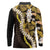 Kula Aloha Hawaii Lei Long Sleeve Polo Shirt Tropical Flowers Elegant Vibe - Polynesian Pride