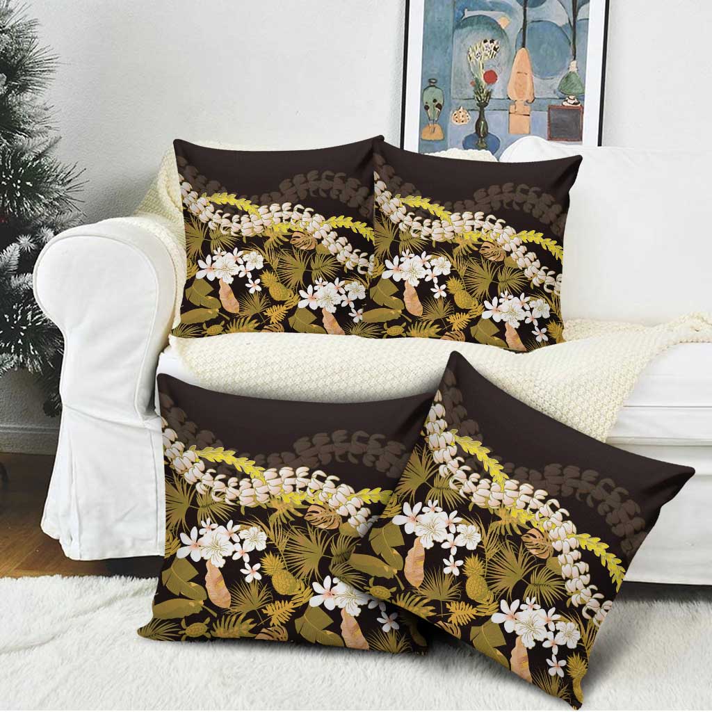 Kula Aloha Hawaii Lei Pillow Cover Tropical Flowers Elegant Vibe - Polynesian Pride