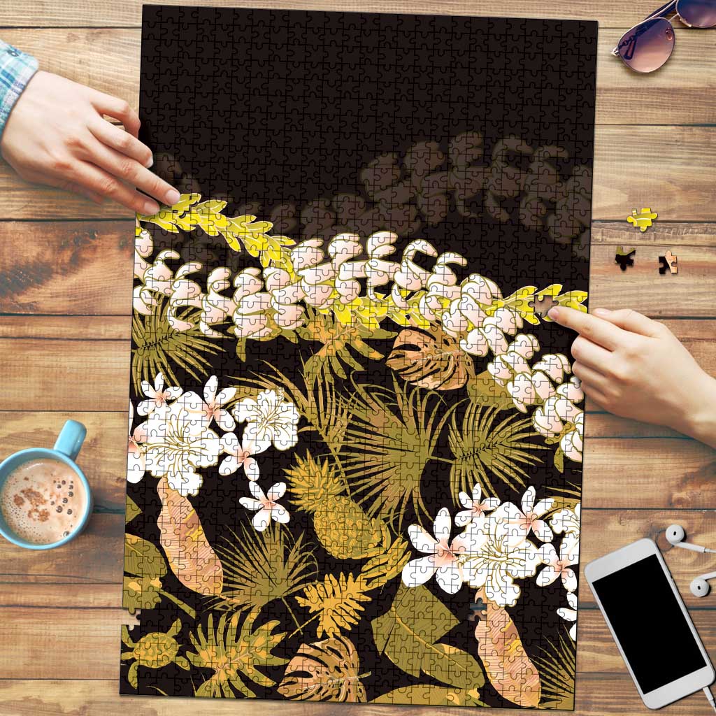 Kula Aloha Hawaii Lei Puzzle Tropical Flowers Elegant Vibe - Polynesian Pride