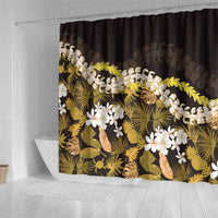 Kula Aloha Hawaii Lei Shower Curtain Tropical Flowers Elegant Vibe - Polynesian Pride
