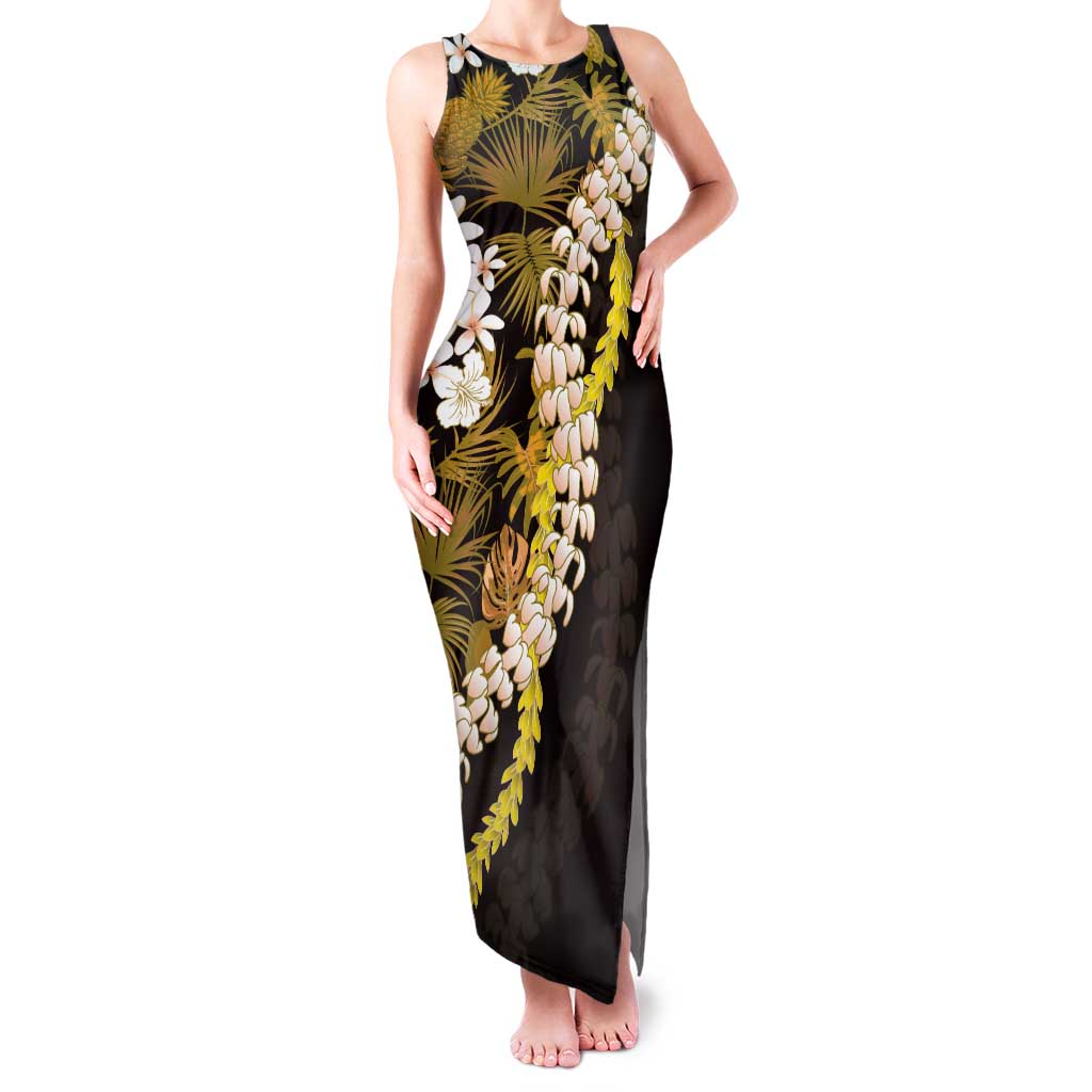 classy vibe maxi dress Kula Aloha Hawaii Lei Tank Maxi Dress Tropical Flowers Elegant Vibe