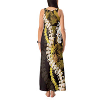 Kula Aloha Hawaii Lei Tank Maxi Dress Tropical Flowers Elegant Vibe - Polynesian Pride