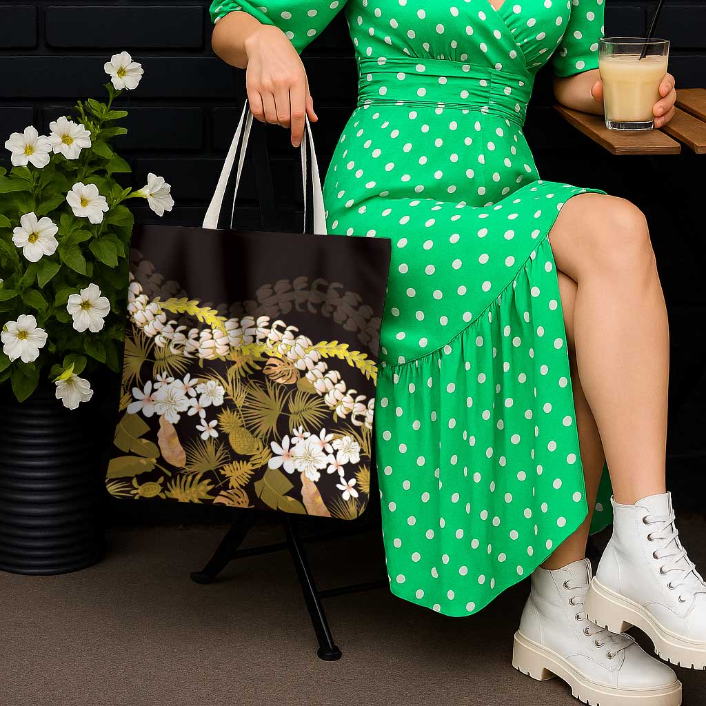 Kula Aloha Hawaii Lei Tote Bag Tropical Flowers Elegant Vibe - Polynesian Pride