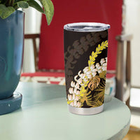 Kula Aloha Hawaii Lei Tumbler Cup Tropical Flowers Elegant Vibe - Polynesian Pride