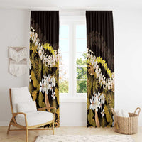 Kula Aloha Hawaii Lei Window Curtain Tropical Flowers Elegant Vibe - Polynesian Pride
