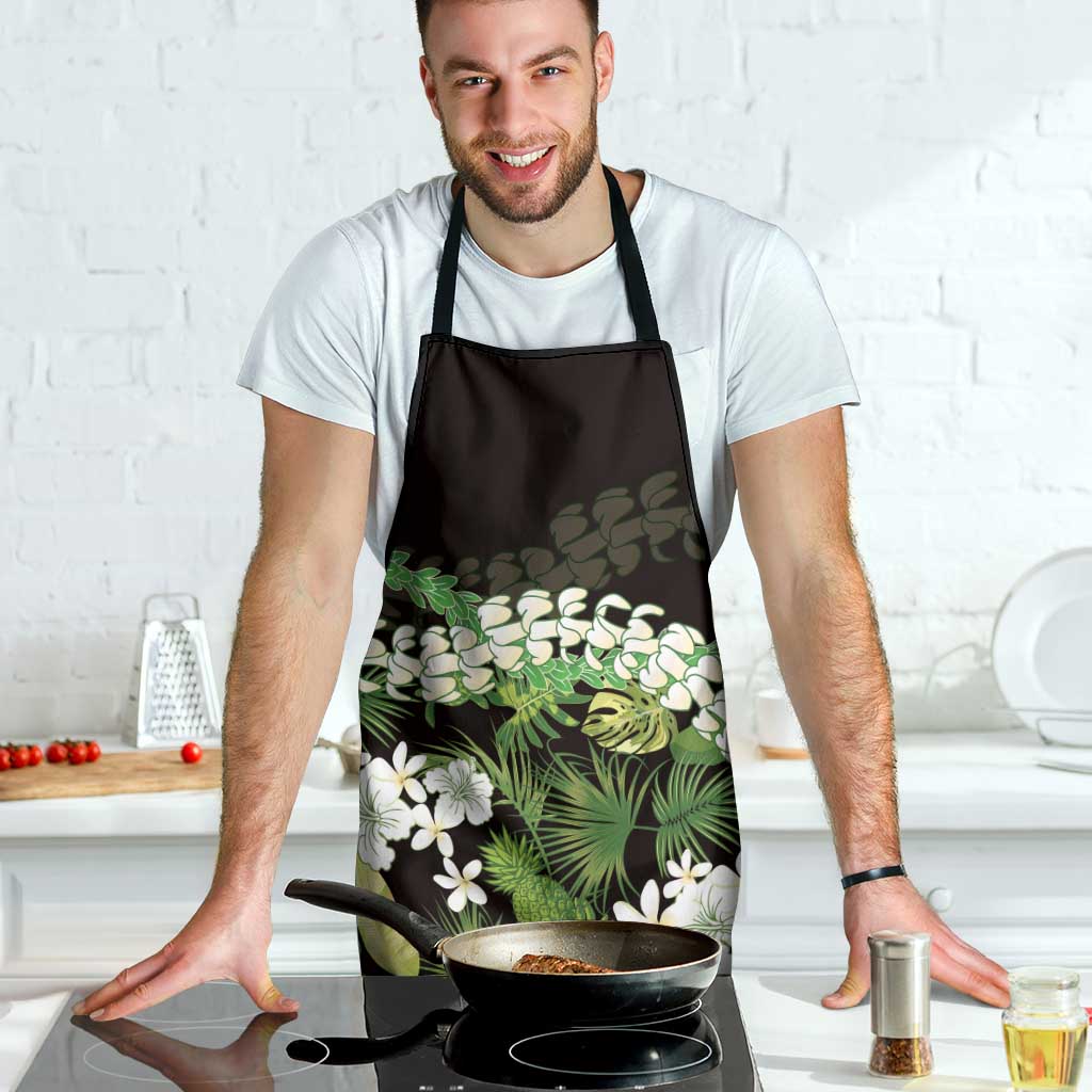 Omaomao Aloha Hawaii Lei Apron Tropical Flowers Elegant Vibe - Polynesian Pride
