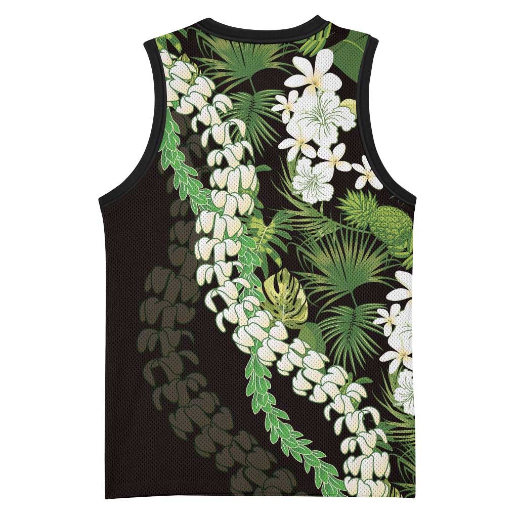 Omaomao Aloha Hawaii Lei Basketball Jersey Tropical Flowers Elegant Vibe - Polynesian Pride