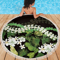 Omaomao Aloha Hawaii Lei Beach Blanket Tropical Flowers Elegant Vibe - Polynesian Pride
