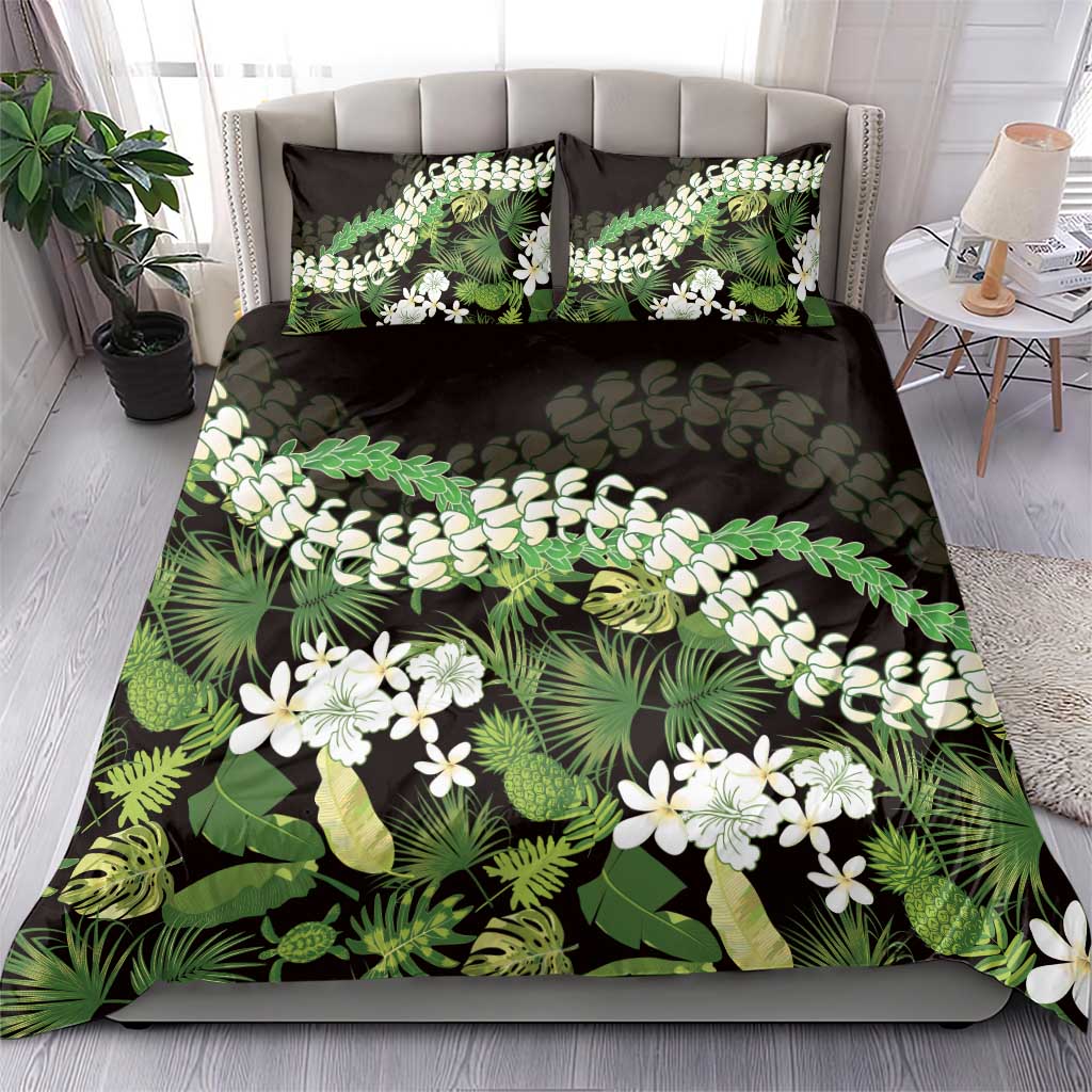 Omaomao Aloha Hawaii Lei Bedding Set Tropical Flowers Elegant Vibe - Polynesian Pride