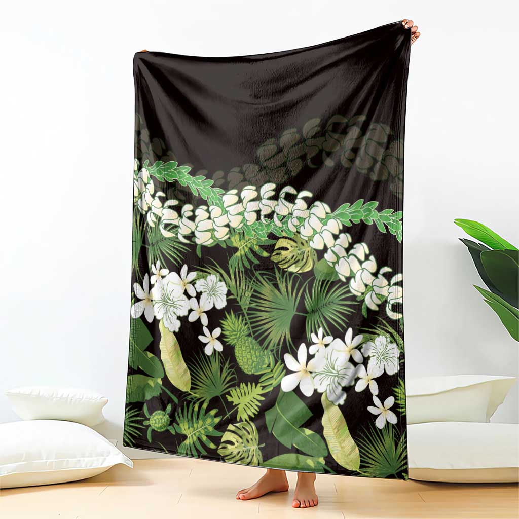 Omaomao Aloha Hawaii Lei Blanket Tropical Flowers Elegant Vibe - Polynesian Pride