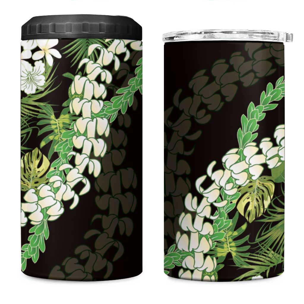 Omaomao Aloha Hawaii Lei 4 in 1 Can Cooler Tumbler Tropical Flowers Elegant Vibe - Polynesian Pride