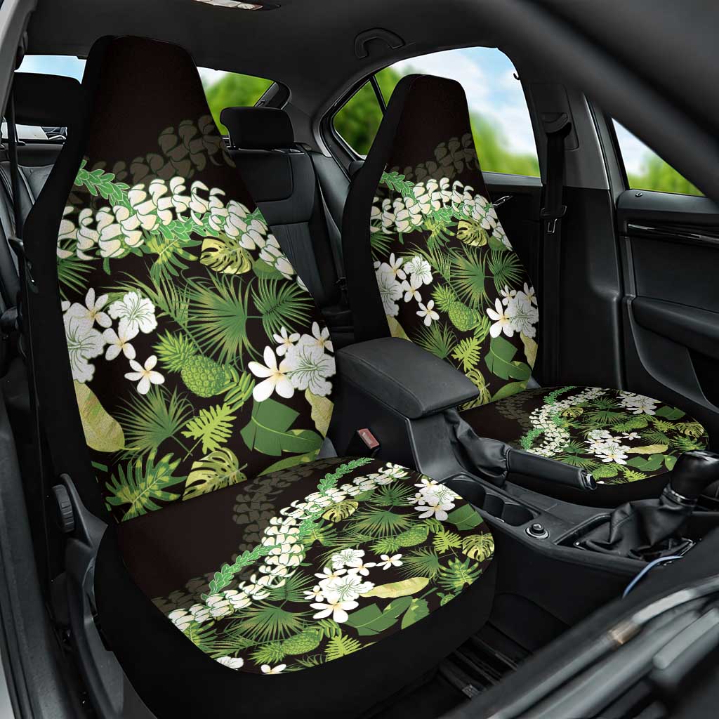 Omaomao Aloha Hawaii Lei Car Seat Cover Tropical Flowers Elegant Vibe - Polynesian Pride