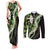 Omaomao Aloha Hawaii Lei Couples Matching Tank Maxi Dress and Long Sleeve Button Shirt Tropical Flowers Elegant Vibe - Polynesian Pride
