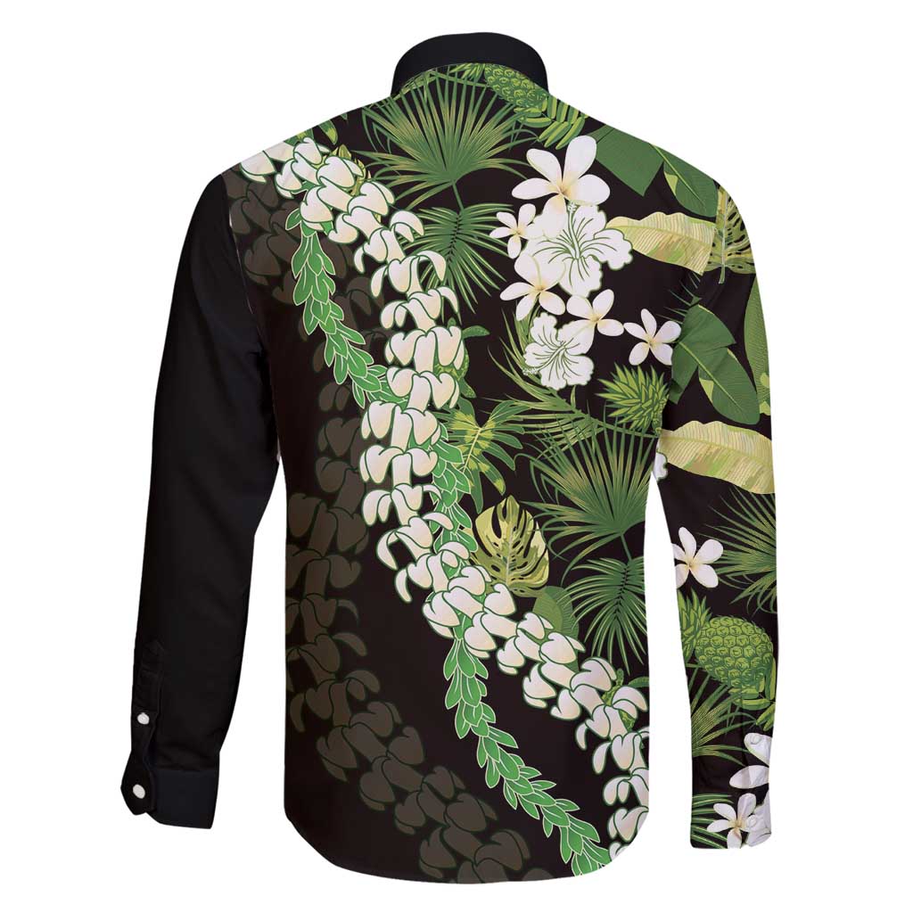 Omaomao Aloha Hawaii Lei Family Matching Off Shoulder Maxi Dress and Hawaiian Shirt Tropical Flowers Elegant Vibe - Polynesian Pride