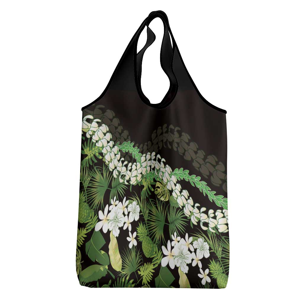 Omaomao Aloha Hawaii Lei Grocery Bag Tropical Flowers Elegant Vibe - Polynesian Pride