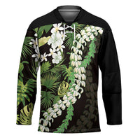 Omaomao Aloha Hawaii Lei Hockey Jersey Tropical Flowers Elegant Vibe - Polynesian Pride