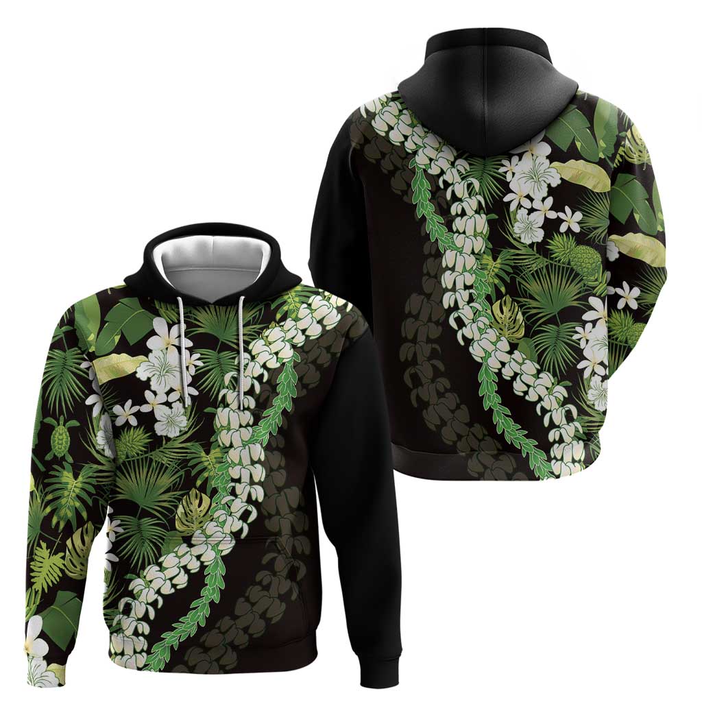Omaomao Aloha Hawaii Lei Hoodie Tropical Flowers Elegant Vibe - Polynesian Pride