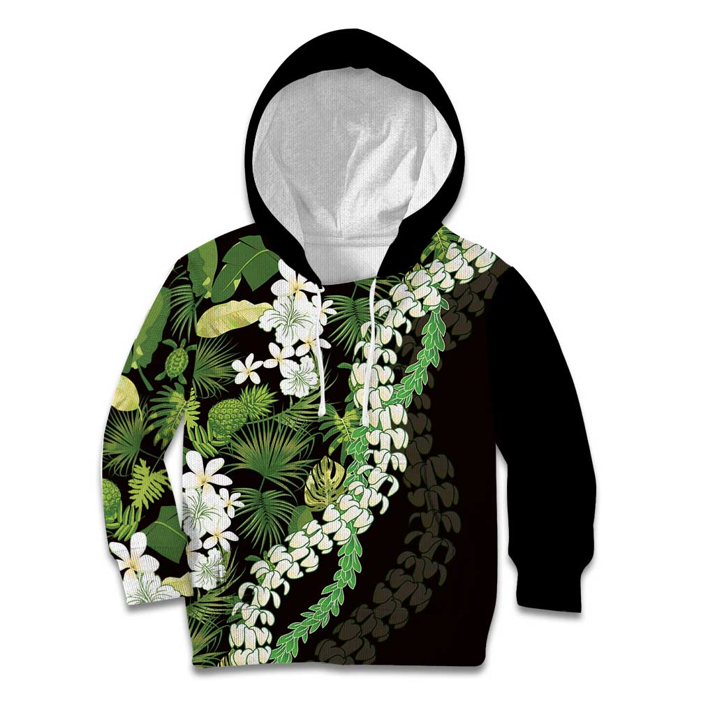 Omaomao Aloha Hawaii Lei Kid Hoodie Tropical Flowers Elegant Vibe - Polynesian Pride
