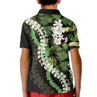 Omaomao Aloha Hawaii Lei Kid Polo Shirt Tropical Flowers Elegant Vibe - Polynesian Pride
