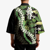 Omaomao Aloha Hawaii Lei Kimono Tropical Flowers Elegant Vibe - Polynesian Pride