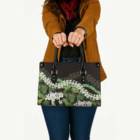 Omaomao Aloha Hawaii Lei Leather Bag Tropical Flowers Elegant Vibe - Polynesian Pride