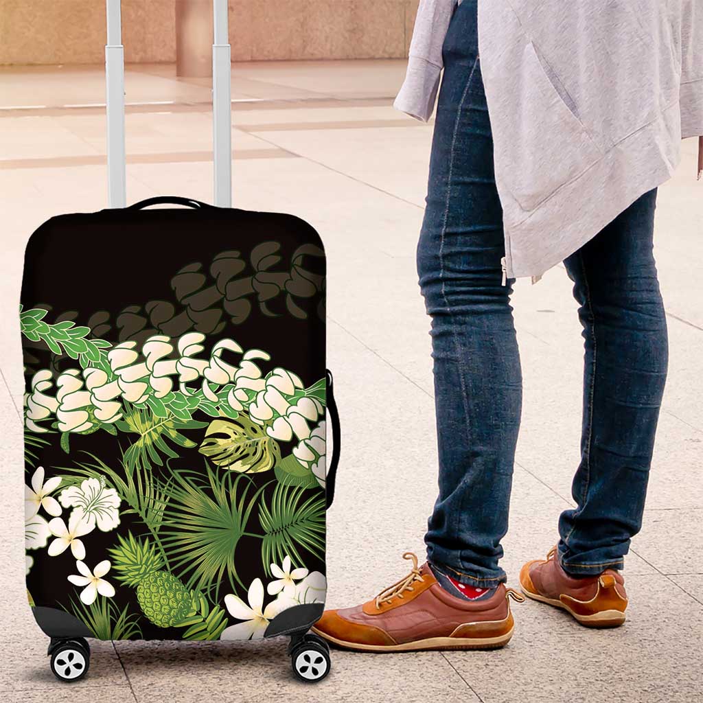 Omaomao Aloha Hawaii Lei Luggage Cover Tropical Flowers Elegant Vibe - Polynesian Pride