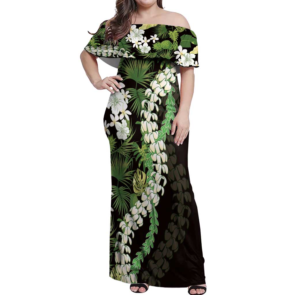 green emerald velvet dress 100% Cotton Green Tropical Print Maxi Dress - All Dresses