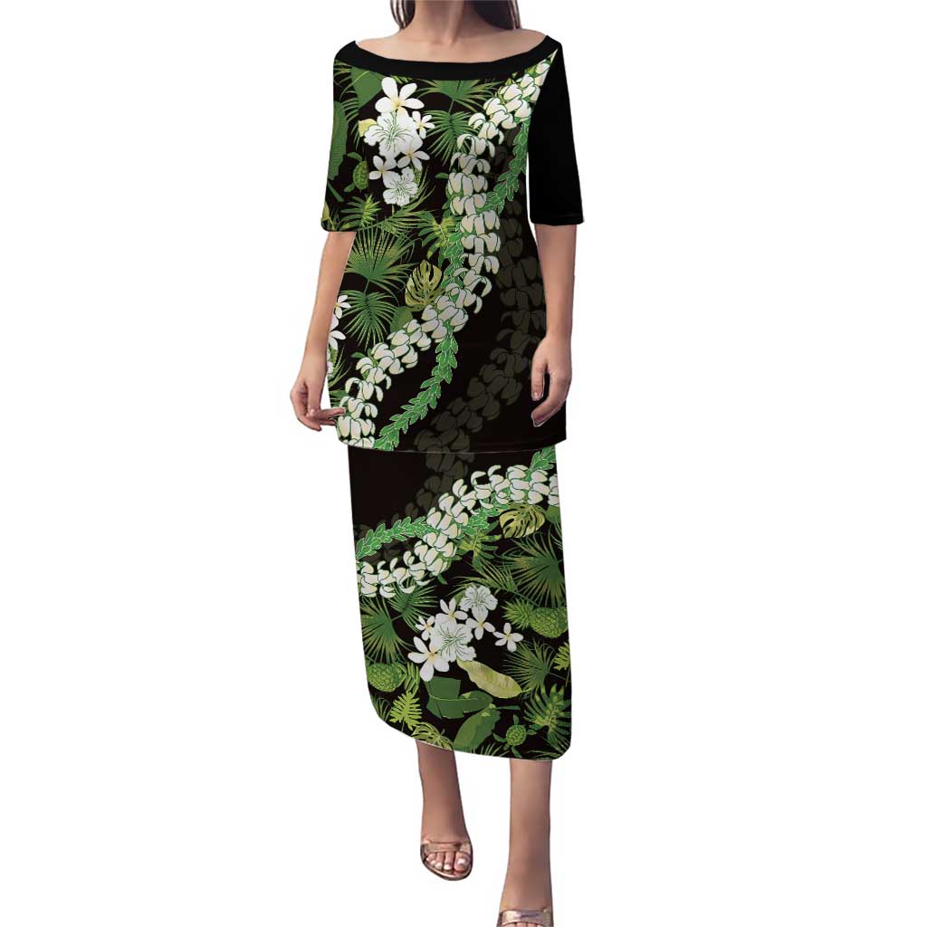 Omaomao Aloha Hawaii Lei Puletasi Tropical Flowers Elegant Vibe - Polynesian Pride