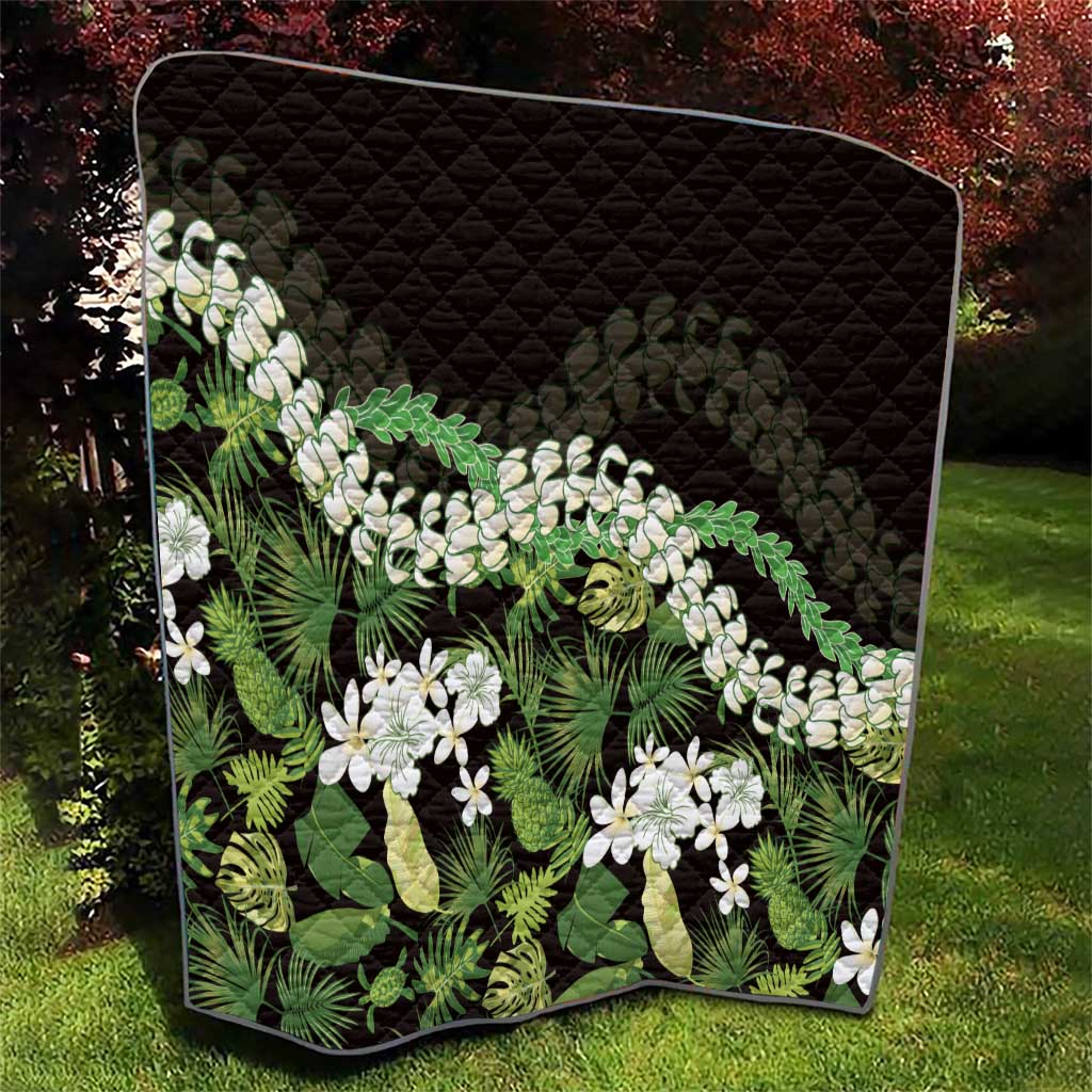 Omaomao Aloha Hawaii Lei Quilt Tropical Flowers Elegant Vibe - Polynesian Pride