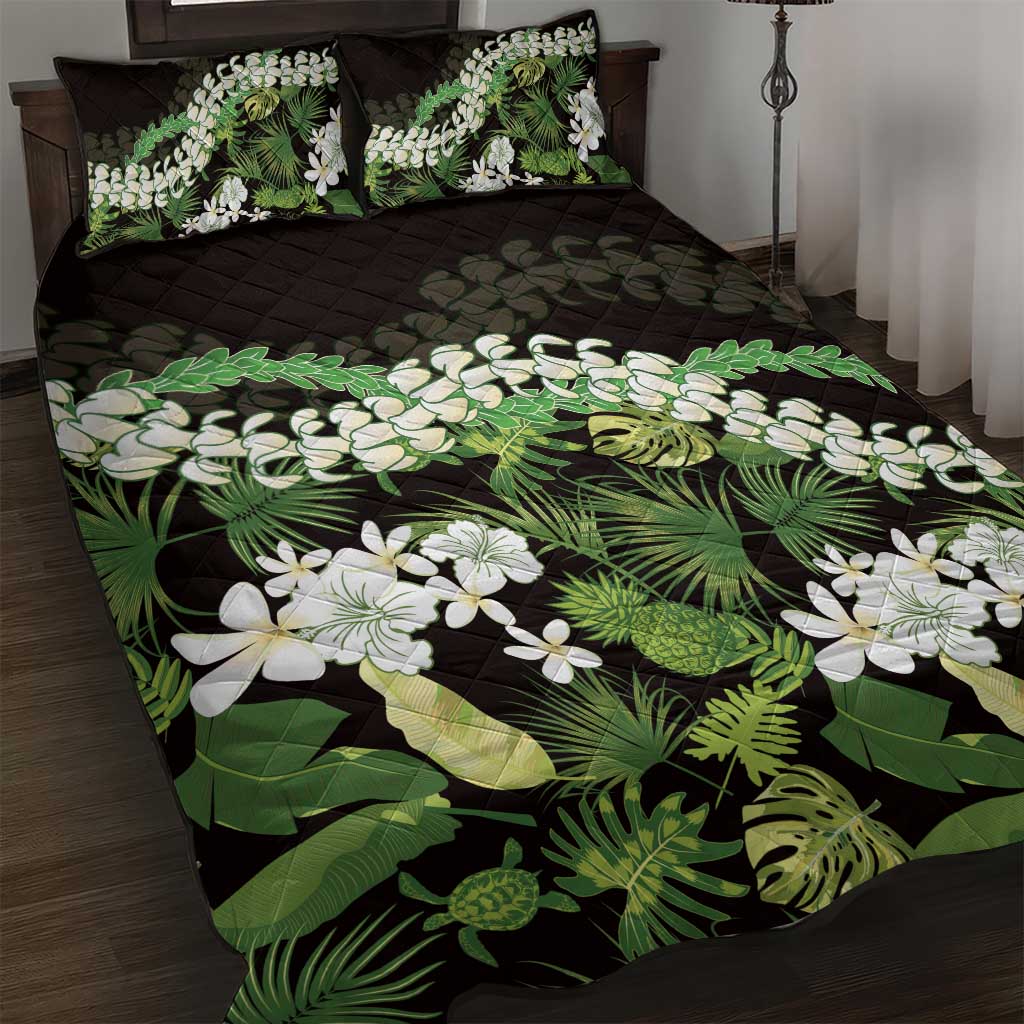 Omaomao Aloha Hawaii Lei Quilt Bed Set Tropical Flowers Elegant Vibe - Polynesian Pride