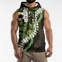 Omaomao Aloha Hawaii Lei Sleeveless Hoodie Tropical Flowers Elegant Vibe - Polynesian Pride