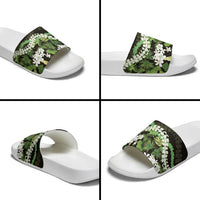 Omaomao Aloha Hawaii Lei Slide Sandals Tropical Flowers Elegant Vibe - Polynesian Pride