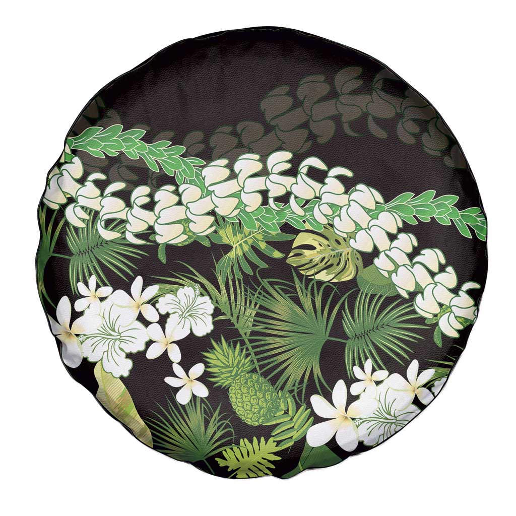 Omaomao Aloha Hawaii Lei Spare Tire Cover Tropical Flowers Elegant Vibe - Polynesian Pride